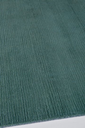 Leighton Teal Cut And Loop Stripe: in-situ image