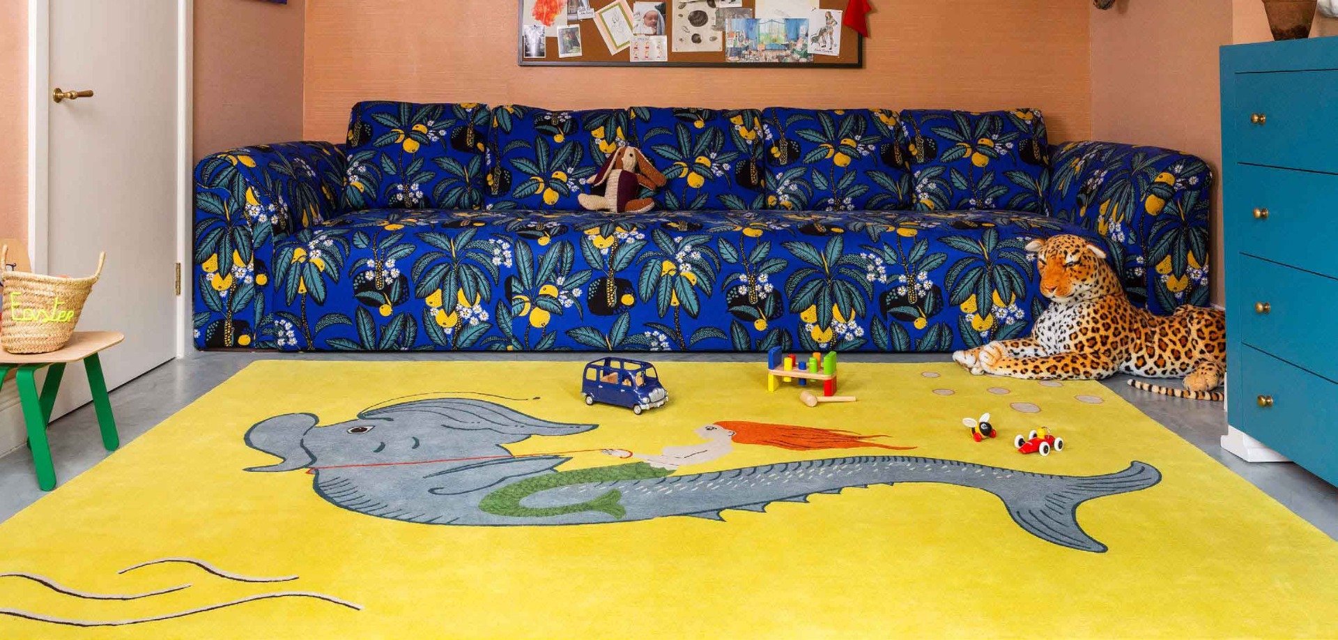 Mermaid Rug by Beata Heuman - rug featured in the children's room