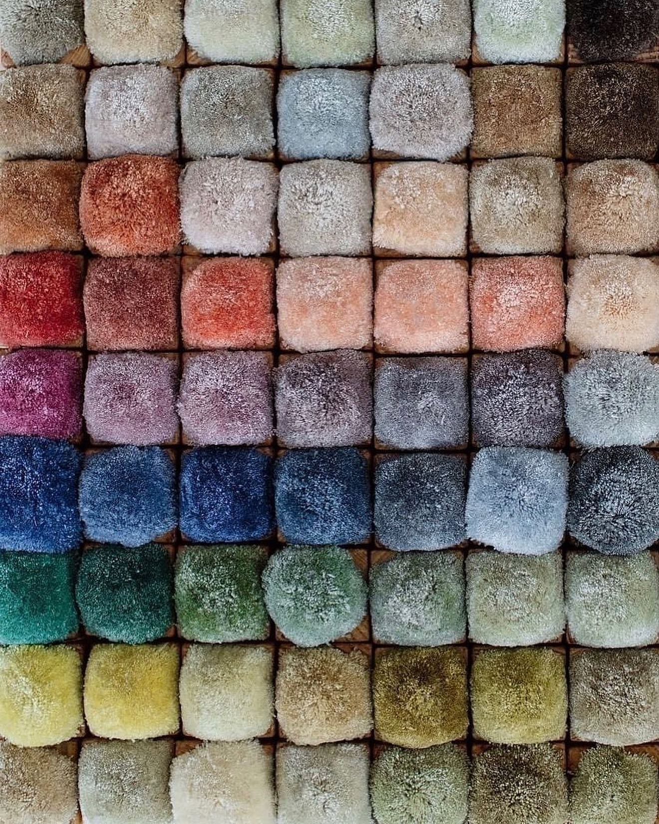 Wool poms palette The Rug Company