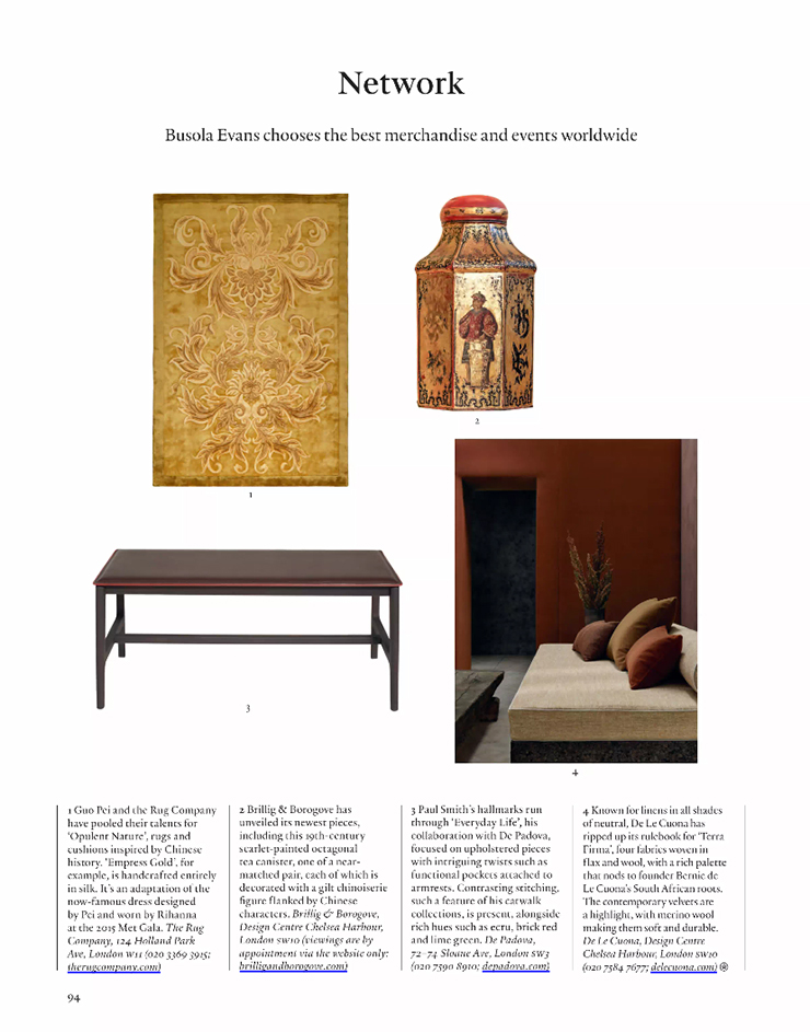 Empress Gold by Guo Pei presented in the World Of Interiors Magazine December 2022