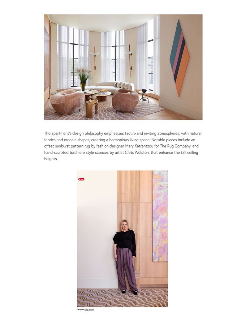 Sunray Pink by Mary Katrantzou featured in Design Milk - January 2024